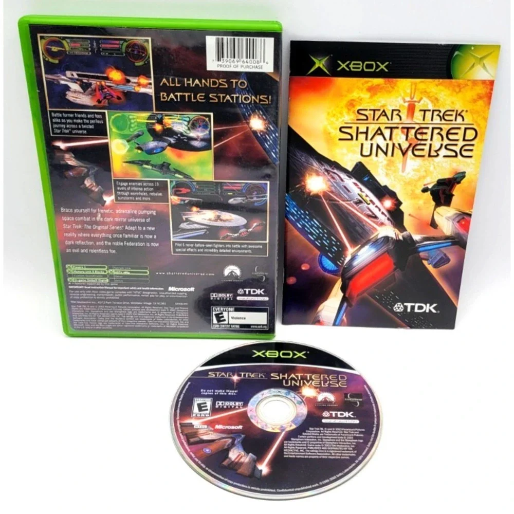 Star Trek: Shattered Universe (Xbox, 2004) Complete CIB Manual TESTED